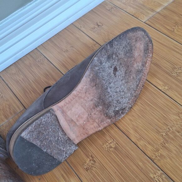 Fabio De Luca Derby Shoes Leather Nubuck Brown Vera Pelle Vero Cuoio Mens 9.5 - Picture 11 of 13